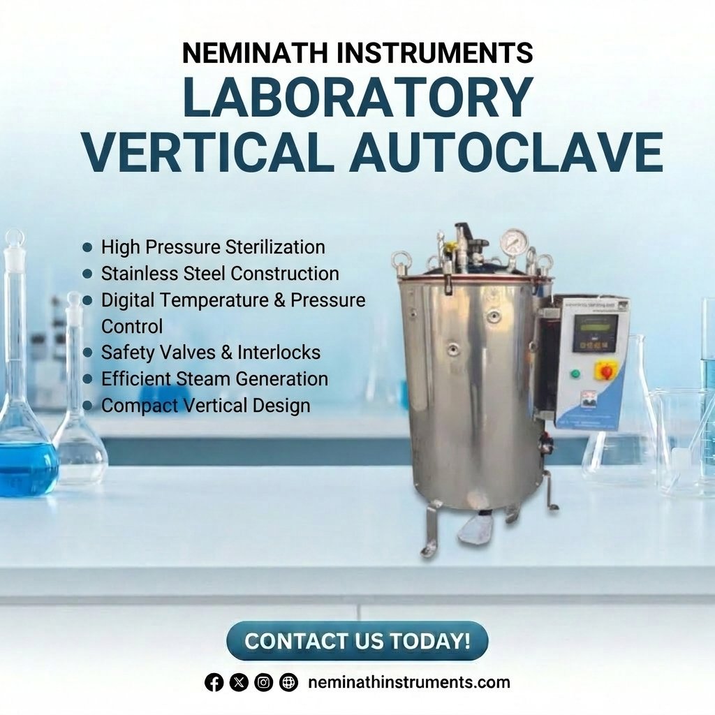 Laboratory Vertical autoclave