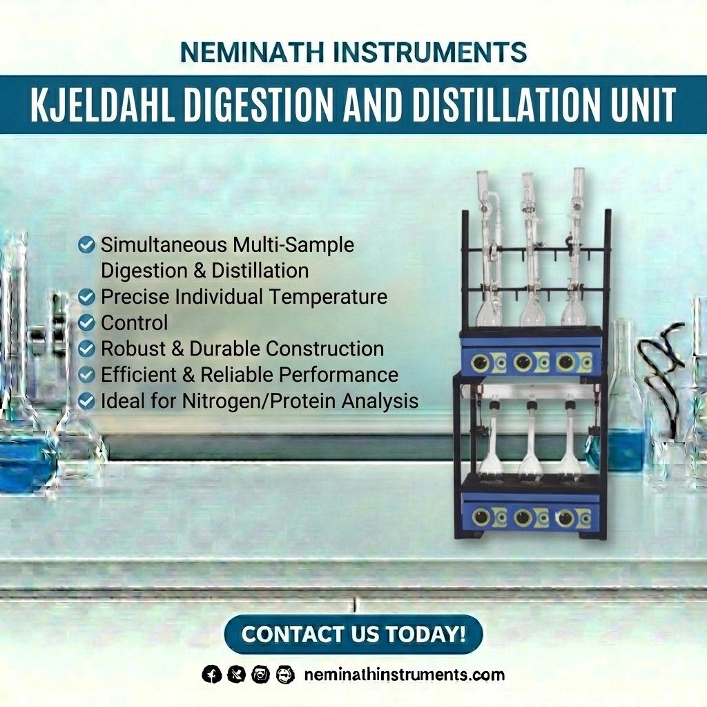 Kjeldahl Digestion and distillation unit