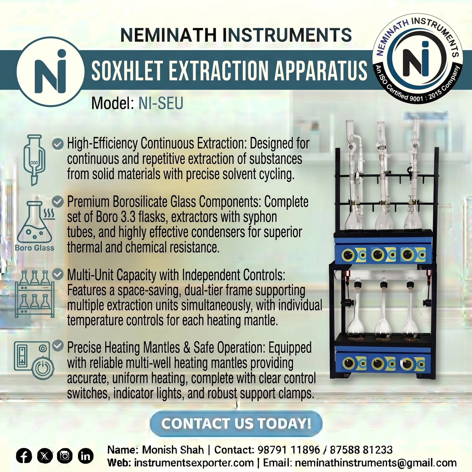 Soxhlet Extraction apparatus