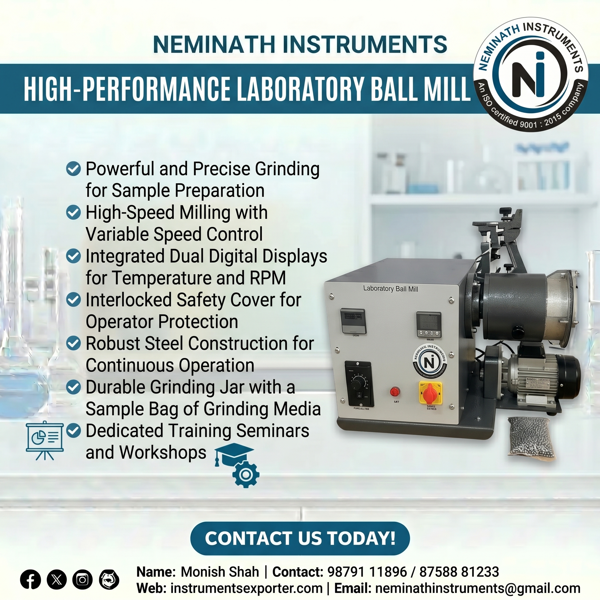 Laboratory ball mill