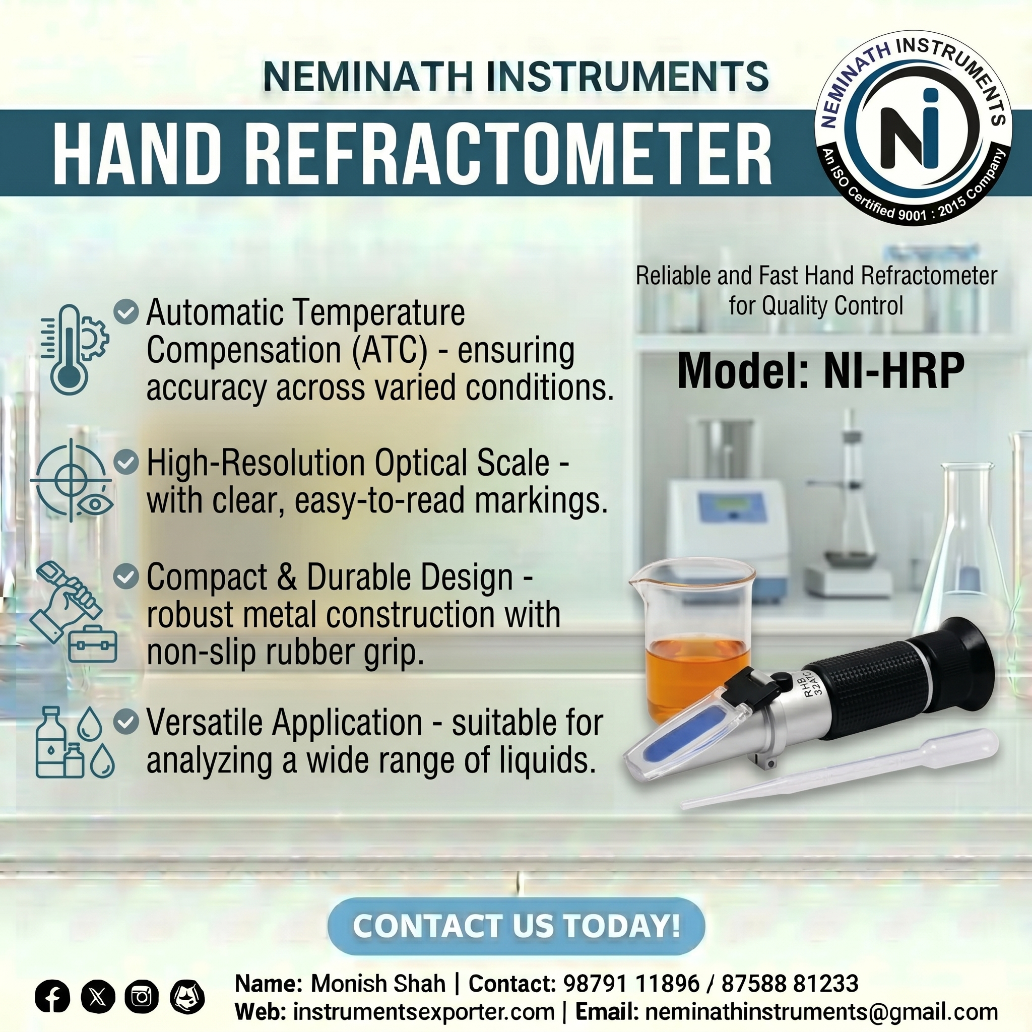 Hand Refractometer portable